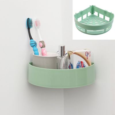 Universal Shower Corner Shelf Shampoo Storage Rack Wall Mounted Plastic Storage Organizer Kitchen Toilet Bathroom Basket Holder Bathroom Counter Stora