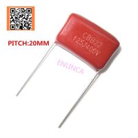 10pcs 400V 1.2UF 1200NF 125J 1.5UF 1500NF 155J 2.2UF 2200NF 225J Pitch 20mm 400V 5% DIP CBB Polypropylene film capacitor