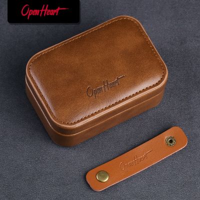 OPENHEART IEM Cable Case Earphone Case Bag PU Leather Case for Headphone Earphone accessories Wireless Earbud Cases