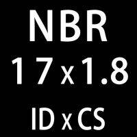 การปิดผนึก Nbr 1.8มม. ปะเก็นโอไนไตรล์แหวนยางหนา50ชิ้น/ล็อต Id11.8/12.5/13.2/14/15/16/17/18/19/20มม. โอริง (Id17Mm)