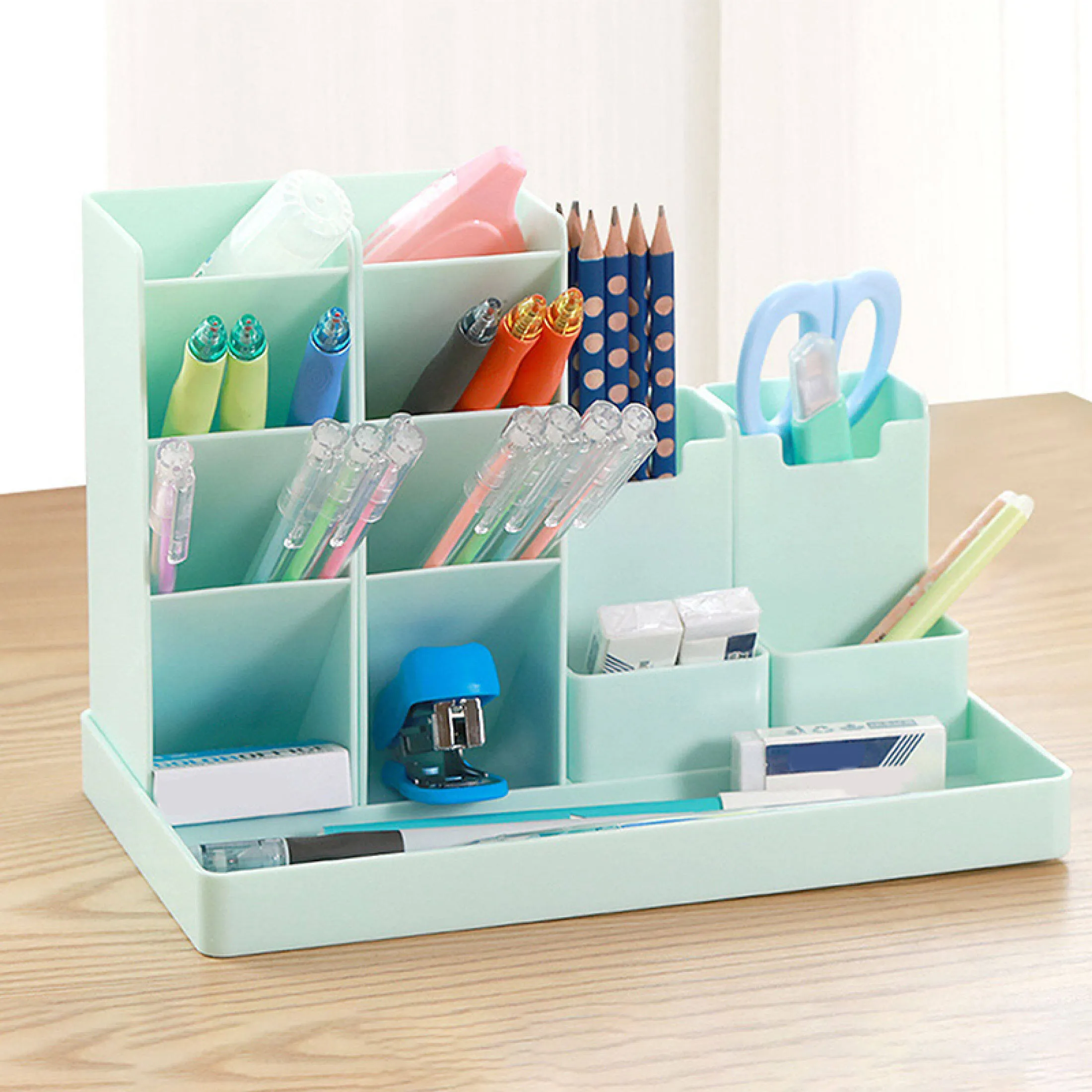 Plastic Desk Organizer Multi-Functional Diy Pen Holder Box Office Supplies  Desk Organizer | Lazada Ph