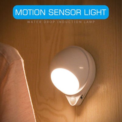 PIR ไฟกลางคืน Motion Sensor แสง USB ชาร์จแม่เหล็กโคมไฟ LED โคมไฟข้างเตียงสำหรับตู้บันไดห้องนอนหมุนแสง