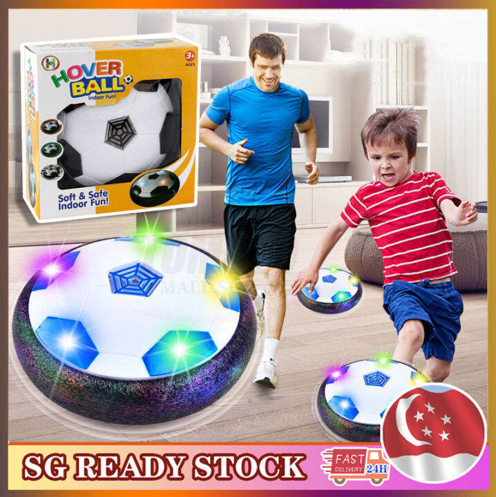 Children Football LED Light Air Power Hover Soccer Ball Football Disc