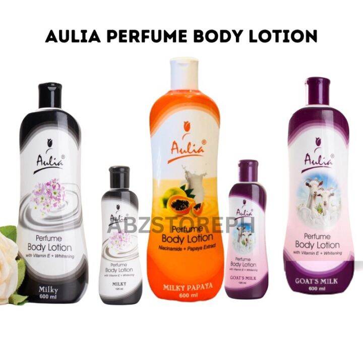 Aulia Perfume Body Lotion Milky Goat’s Milk Milky Papaya 125ml 600ml by