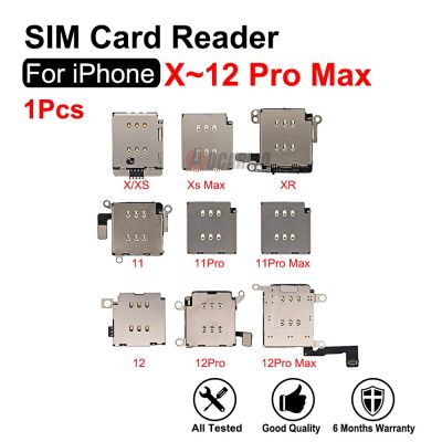 สำหรับ XS Max XR 11 12 Pro Max ถาดใส่ซิมเครื่องอ่านการ์ดขนาดเล็กอะไหล่สายเคเบิลแบบยืดหยุ่น