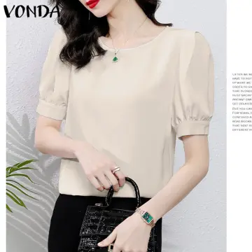 VONDA Summer Elegant Casual Pant Sets Women Long Sleeve Irregular