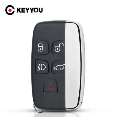 KEYYOU For Land Rover Range Rover Sport Evoque Discovery 4 For Jaguar Freelander XFL XE XJ Smart Remote Car Key Shell 5 Button