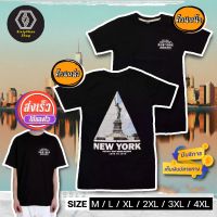 MiinShop เสื้อผู้ชาย เสื้อผ้าผู้ชายเท่ๆ เสื้อยืดแนววินเทจ พิมพ์ลาย "NY" พร้อมส่ง เสื้อผู้ชายสไตร์เกาหลี