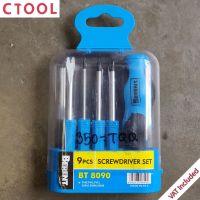 ชุดไขควง 9ตัวชุด BT8090 Berent ของแท้ - Authentic 9 Pieces Screwdriver Set - ซีทูล Ctoolhardward