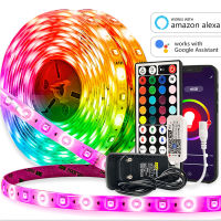 RGB 5050 LED Strip Lights 5M-30M Alexa Bluetooth Control Smart Luces Flexible Lamp Diode Tape For Festival Fita Home Luz Decor