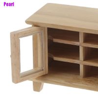 [Pear] Dollhouse Miniatures Cabinet Stand Table Wooden Toys Furniture