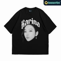 【HOT】Bearstix - เสื้อยืด Karina โอเวอร์ไซซ์ - Aespa100%cotton