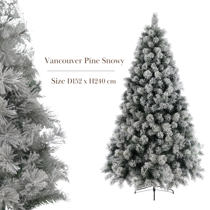 9689133 Christmas Tree Vancouver Pine Snowy (D152 x H240 cm