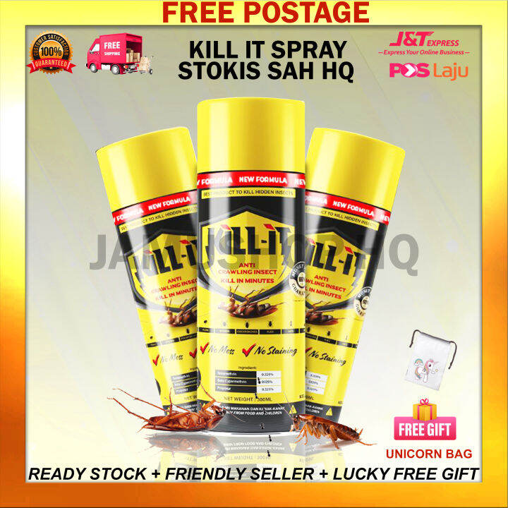 [READY STOCK] [1UNIT] UBAT LIPAS KERETA KILL IT SPRAY LIPAS KERETA PEST ...