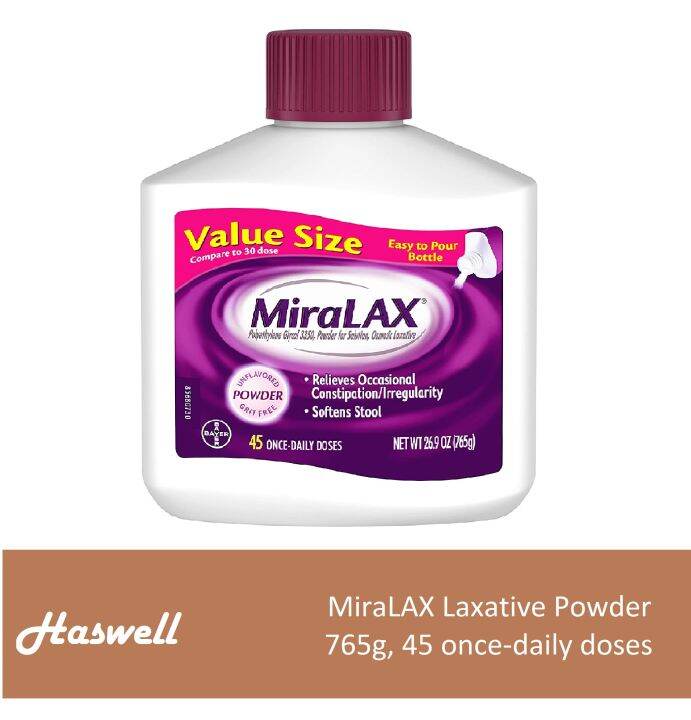 45 Effective Dose 765g Miralax Laxative Powder For Gentle