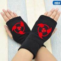 【Best-Selling】 （hgestore） 2019 Fingerless S 11สไตล์ Sharingan ครึ่งนิ้วผ้าฝ้ายอบอุ่น S Uchiha Sasuke คอสเพลย์ฮาโลวีน