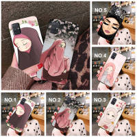 Casing หรับ OPPO F5 A73 F7 F9 Pro A7X F11 F17 F19 A74 A95 Pro Find X3 Pro Lite Neo R9 R9s F1 Plus A76 Reno 7 7Z 6Z 77MB Islamic Muslim Hijabi Girls Pattern Phone เคสโทรศัพท์