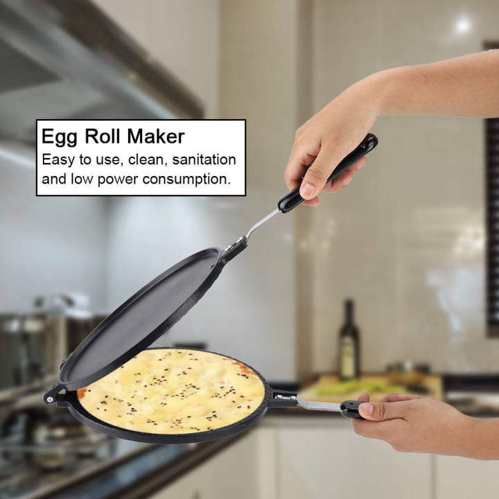 egg-roll-maker-ครัวเรือนครัวก๊าซไม่ติดไข่ม้วนวาฟเฟิลกรวยชงกระทะแม่พิมพ์กดแผ่นเครื่องมือเบเกอรี่