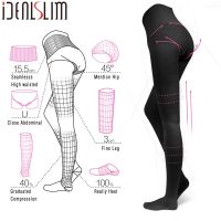 J50 IDEALSLIM 23-32Mmhg เอวสูงถุงน่องรัดรูปสำหรับผู้หญิงเส้นเลือดขอดถุงน่องกระชับสัดส่วน