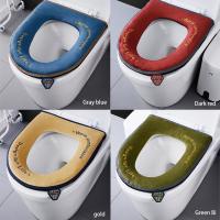 Bath Home Bathroom Toilet Seat Cover Soft Warmer Washable Mat Cover Pad Cushion Restroom Seat Case Toilet Lid Cover Accessories