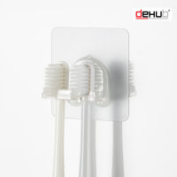 DeHUB Vacuum pad ที่แขวนแปรงสีฟัน แบบ 2 แปรง ตะขอแขวนแปรงสีฟัน ที่เก็บแปรงฟัน ติดผนัง (Vacuum Pad Toothbrush Holder (2brush))