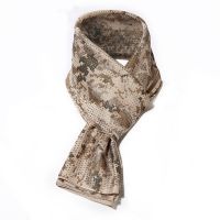 ♘☎◑ Summer Mesh Sunscreen Camouflage Scarf Shawl Men Outdoor Hunting Cycling Climbing Breathable Sunshade Tactical Scarves Kerchief