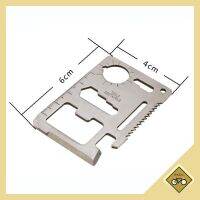 อุปกรณ์แคมป์ปิ้ง 11 in 1 อุปกรณ์เอาชีวิตรอด 11 ฟังก์ชั่น สแตนเลส พกพาสะดวก มีดแคมป์ เดินป่า พร้อมส่ง