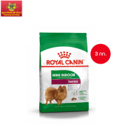 Royal Canin Mini Indoor Senior 3kg อาหารเม็ดสุนัขสูงวัย พันธุ์เล็ก เลี้ยงในบ้าน อายุ 8 ปีขึ้นไป (Dry Dog Food, โรยัล คานิน)