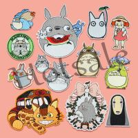 【hot sale】 ◆✣ B15 Anime Miyazaki Hayao Spirited Away No Face Man My Neighbor Totoro Patch Diy Sew On Iron On Badges Patches