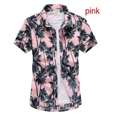 Mens Hawaiian Beach shirts tropical Aloha Hawaiian Shirts Floral Printed Button Down Open Shirts for Men