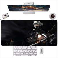 แผ่นรองเมาส์ Anime Nier Automata XL แผ่นรองเมาส์ Quick Lock Edge สำหรับแล็ปท็อปเกมเมอร์โต๊ะยาง Rug Office Keypad