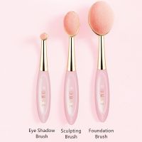 【cw】 Rouse Makeup Brushes Soft Oval Face Foundation !