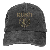 【Baseball cap】 Ready Stock Whole Year Official Rush Metallic Starman Rock Band Geddy Lee Product Tour Simple And Elegant Graceful Novelly Dust-Proof Working Hat Adult Denim Cap