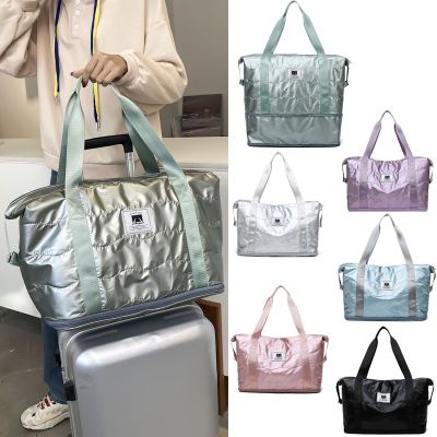Space Cotton Travel Bag Adjustable Fashion Cabin Tote Bag Handbag Carry On Luggage Waterproof Fitness Shoulder Bag For Women