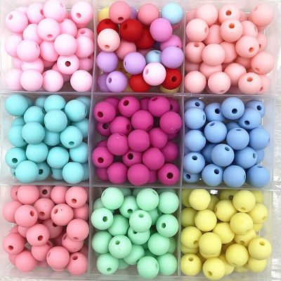 8mm 10mm Round Acrylic Matte Beads Loose Spacer Beads for Jewelry Making DIY Handmade Bracelets Necklace Accessory DIY accessories and others