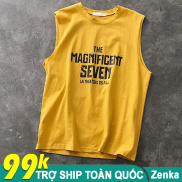 Áo thun ba lỗ nam tanktop chuẩn gym mặc nhà dạo phố - In Logo nhiều màu