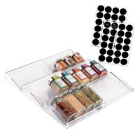 3 Tier Spice Rack Tray Slide Out Upper Cabinet Organizer Kitchen Sauce Bottle Holder Cabinet Can Expanded Storage Rack