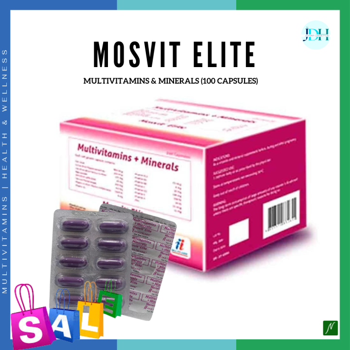 MOSVIT Elite Multivitamins plus Minerals (100 Capsules) Lazada PH