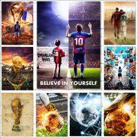 European Football Star Best Player Wall Art Prints Sport Posters Living Room Decoration Wall Pictures Club Bar