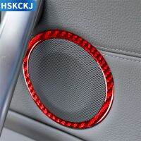 For BMW 1 Series E81 E82 E87 E88 2008-2013 Carbon Fiber Stickers Player Speaker Interior Car Accessories Loudspeaker Cover