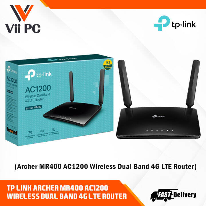 TP-LINK Archer MR400 AC1200 4G LTE Dual Band Wifi Direct Sim Digi ...