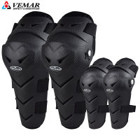 4PCS Motorcycle Elbow Pads Motocross Cycling Elbow and Knee Pads Protector Guard Armors Set Black Moto MTB rodillera