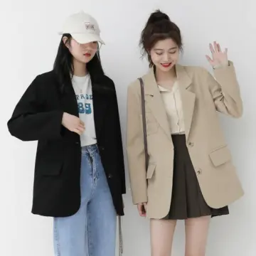 SEZO Áo khoác vest ngắn tay dáng rộng kiểu Hàn Quốc trẻ trung thoải mái cho  nữ - Áo vest, blazer nữ | ThờiTrangNữ.vn