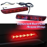 ไฟเตือนสะท้อนแสงไฟท้ายกันชน Led XINFAN สำหรับซูซุกิเซียส VITARA SX4 ERTIGA SCROSS ไฟท้าย