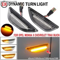 ไฟกันชนรถยนต์สัญญาณไฟเลี้ยวด้านข้างแบบไดนามิก LED สำหรับ Opel Mokka X 2012-2016เชฟโรเล็ตแทร็กซ์2013-2019 (08)