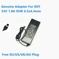 รับประกันสองปีของแท้53V 1.8A 95W 6.5X4.4Mm SOY 5300180 AC Switching Adapter สำหรับ DAHUA POE การตรวจสอบ SOY Power Supply Charger