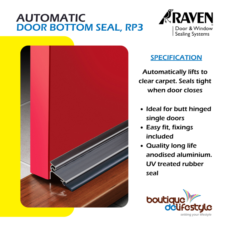Raven, Door Bottom Seal, RP3 with Installation (Perimeter Seal Option Available) Lazada Singapore