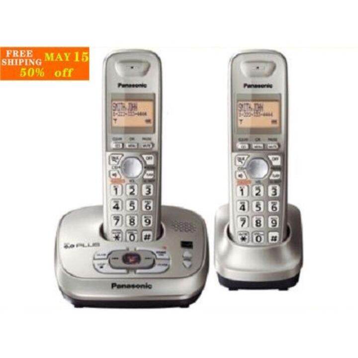 Panasonic KXTG4021N Telepon Wireless Handset DECT 6.0 Expandable Digital Cordless Phone System