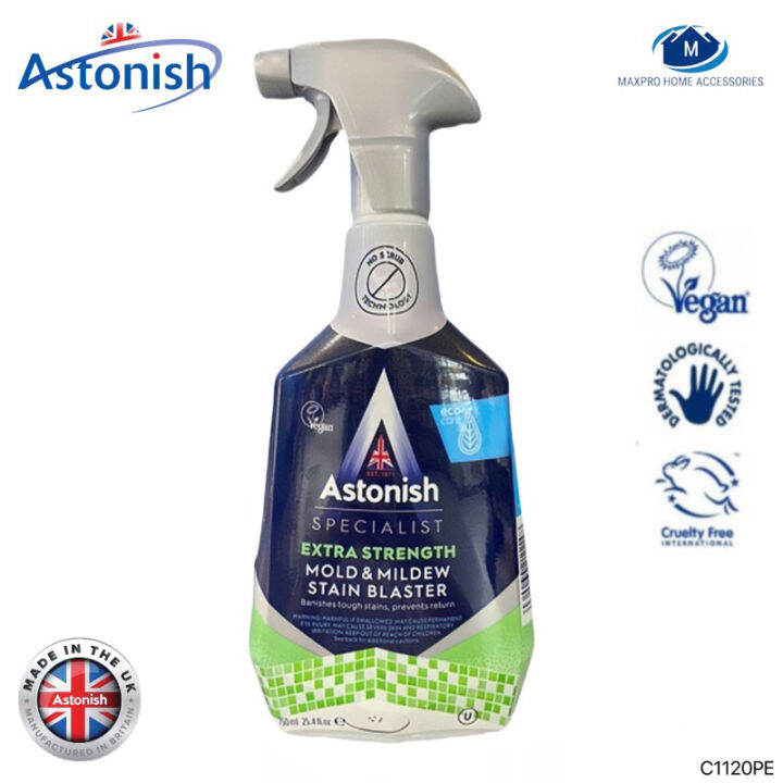 Pakar ASTONISH EXTRA STRENGTH MOLD & MILDEW STAIN BLASTER 750ML Lazada