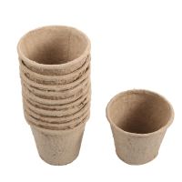 【hot】♞  10 Pcs Biodegradable Paper Pulp Cultivation Cup  Peat Pots Garden Plating Germination